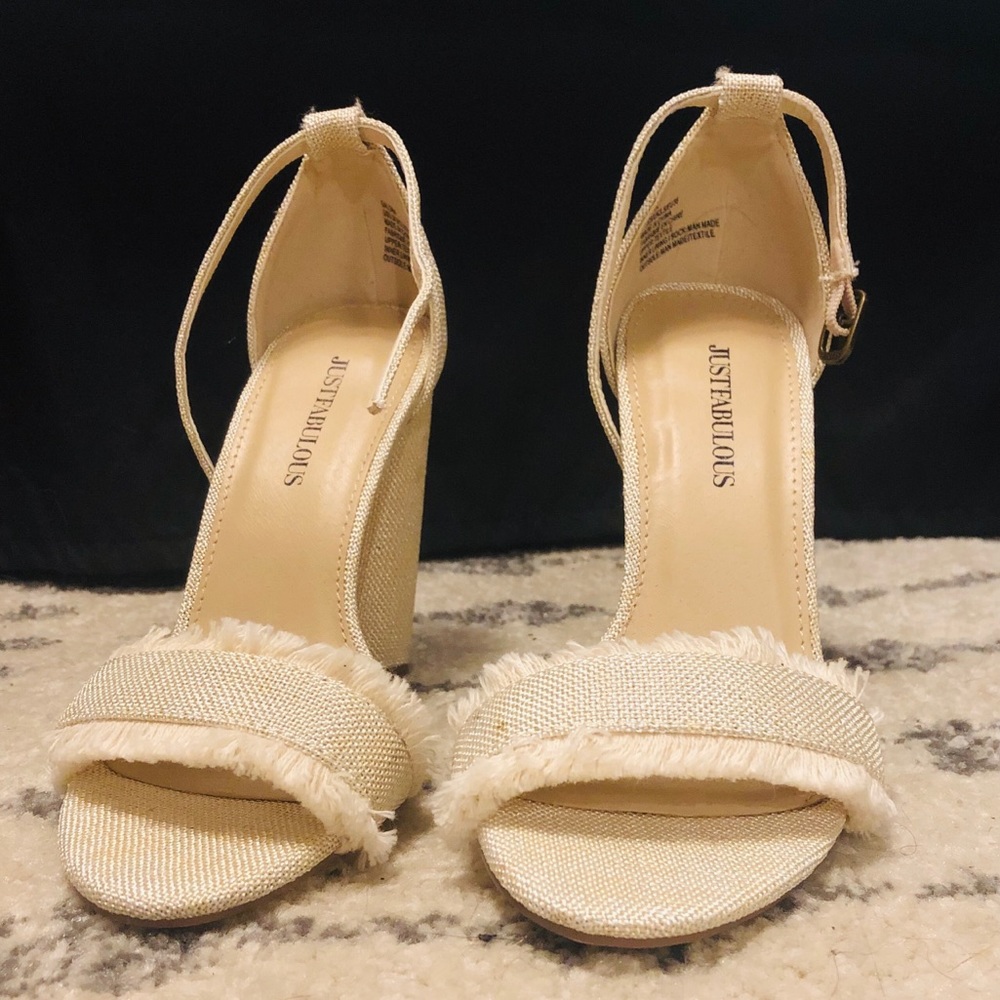 Just Fab heels. Size 5 1/2. Never worn.